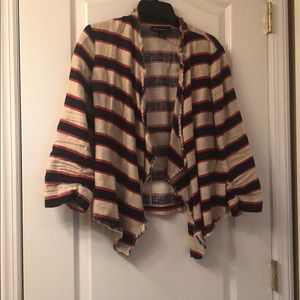 Striped linen blazer
